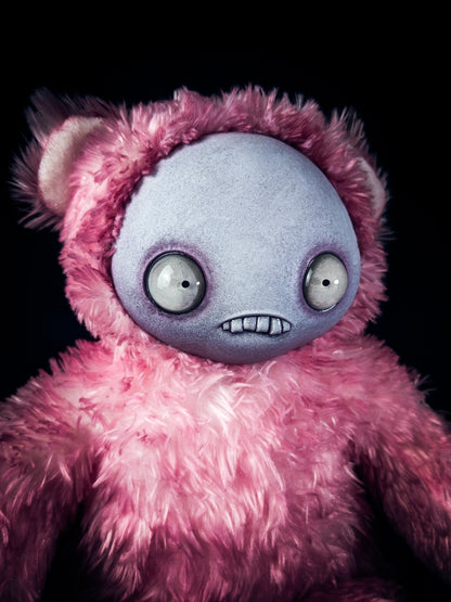 Sugary Overdose: JITTERS - CRYPTCRITZ Handcrafted Creepy Monster Art Doll Plush Toy for Unhinged Individuals