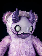 Load image into Gallery viewer, Cosmic Apparition: MORI - CRYPTCRITS Handmade Sinister Black Creepy Cute Demon Art Doll Plush Toy for Alternative Divas
