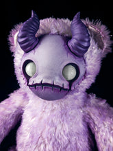 Load image into Gallery viewer, Cosmic Apparition: MORI - CRYPTCRITS Handmade Sinister Black Creepy Cute Demon Art Doll Plush Toy for Alternative Divas
