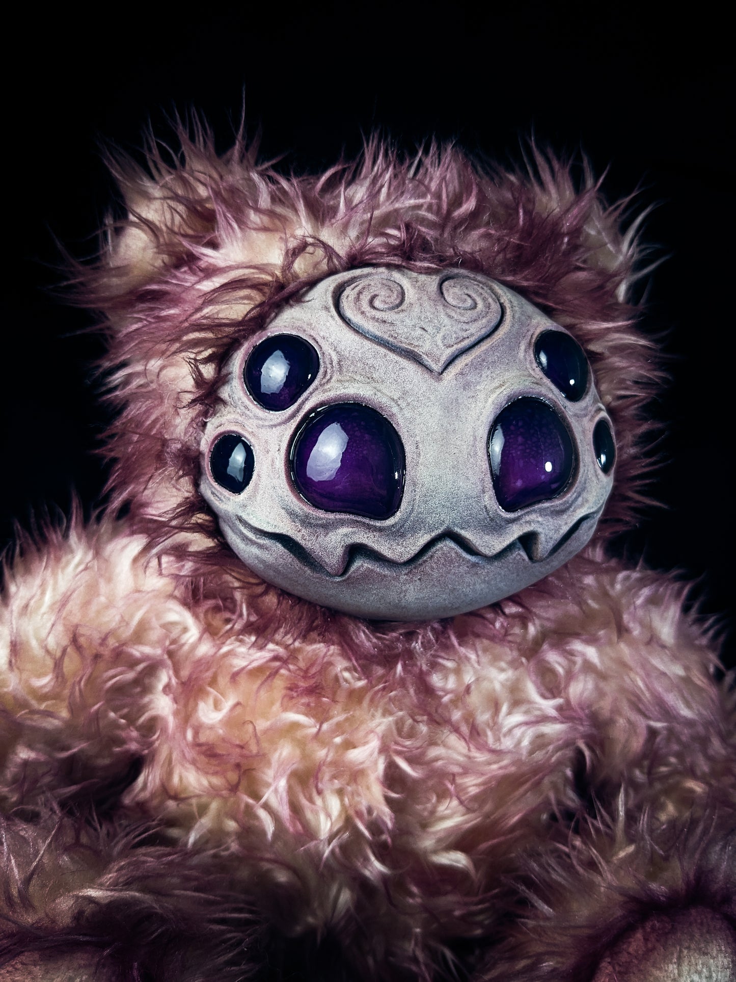 Blood-stained Arachnid: ARAKOBE - CRYPTCRITZ Handmade Plush Toy Art Doll for Art Enthusiasts