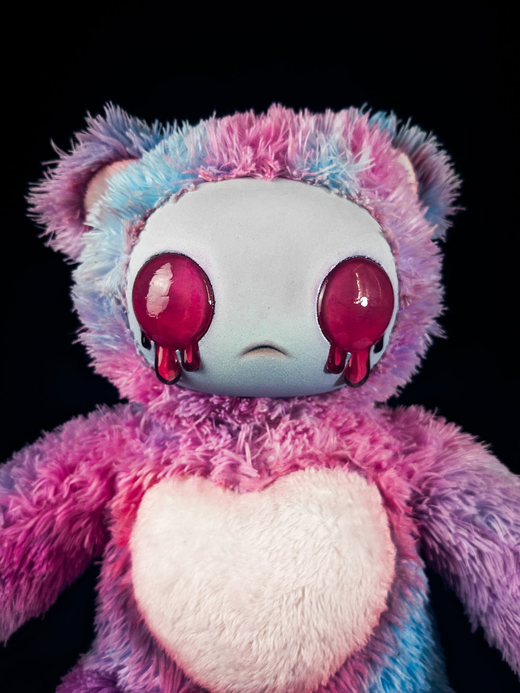 Candy Chaos: AZAZEL- CRYPTCRITS Handcrafted Pastel Crying Demon Art Doll Plush Toy for Eccentric Souls