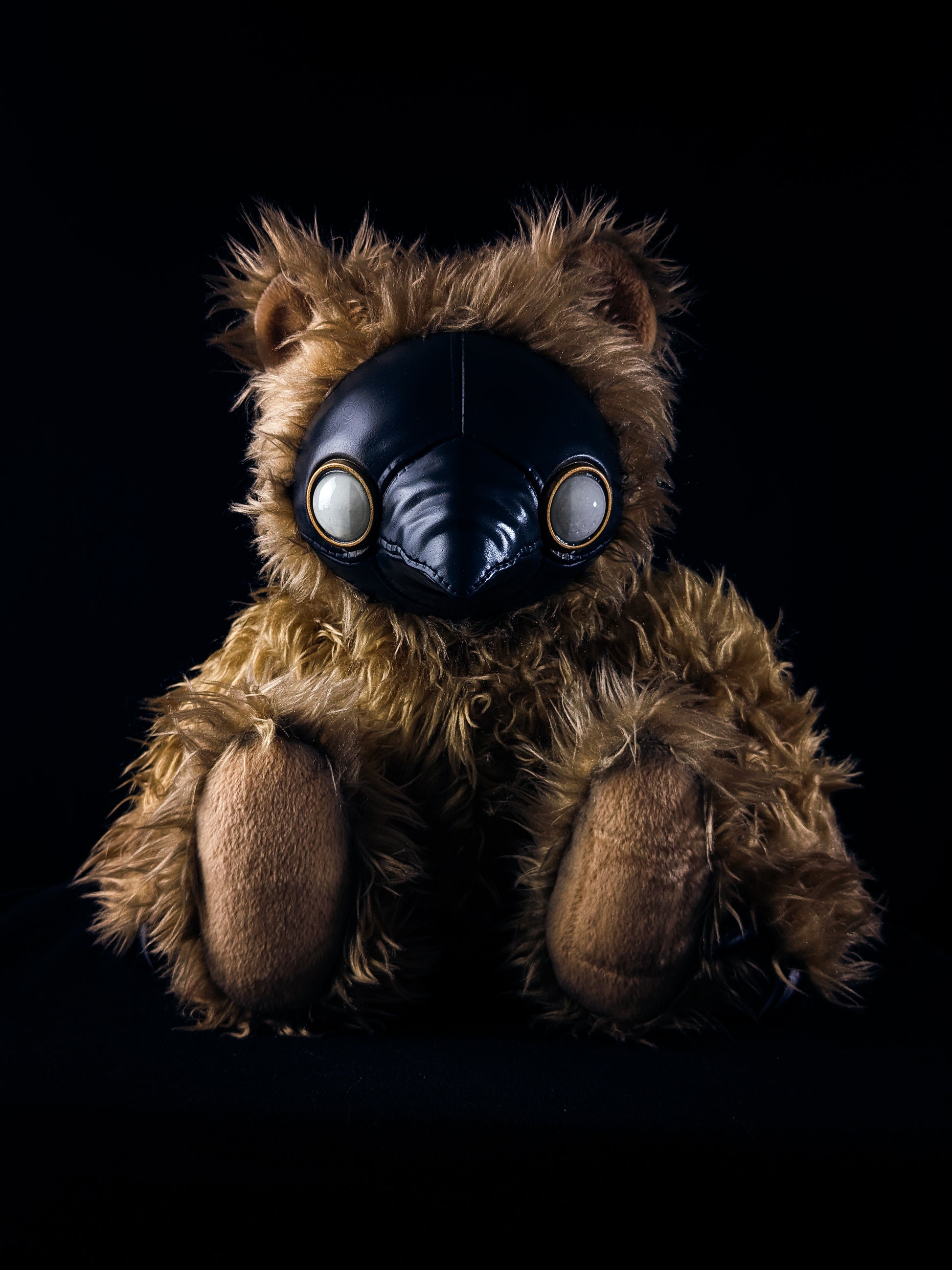 Chesire Curer: AMBROISE - CRYPTCRITZ Handcrafted Creepy Cute Plague Doctor Art Doll Plush Toy for Eccentric Souls