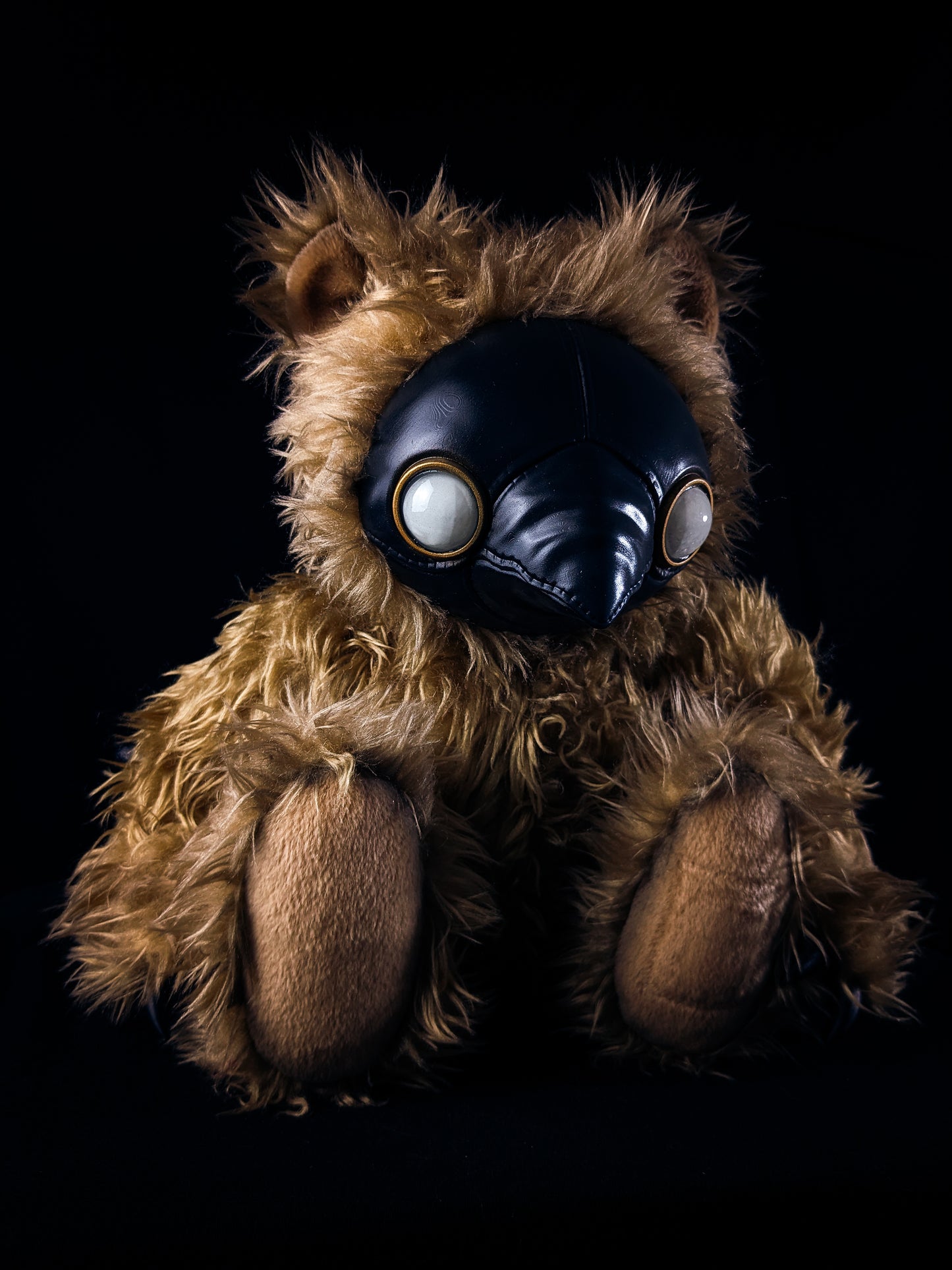 Chesire Curer: AMBROISE - CRYPTCRITZ Handcrafted Creepy Cute Plague Doctor Art Doll Plush Toy for Eccentric Souls