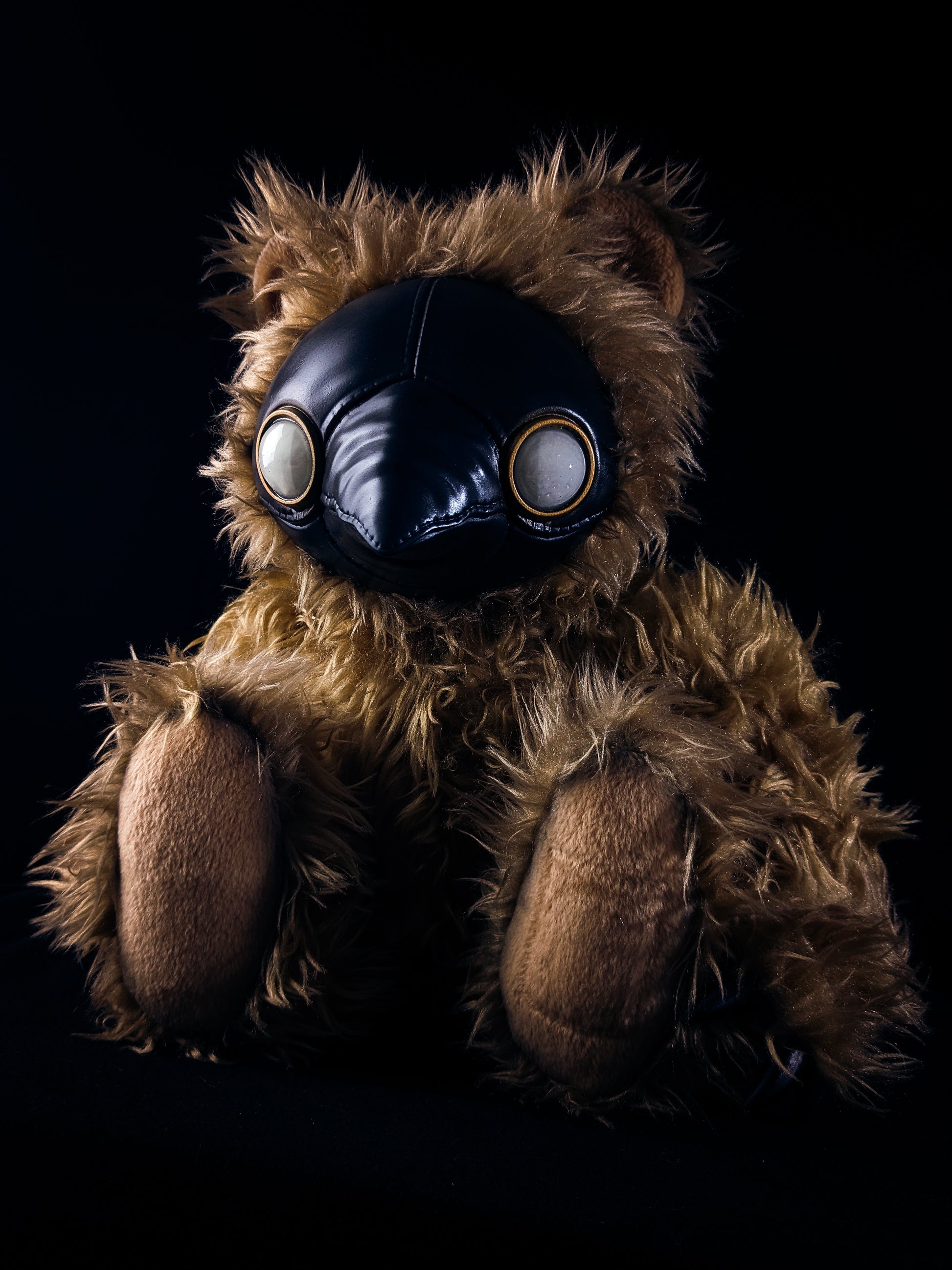 Chesire Curer: AMBROISE - CRYPTCRITZ Handcrafted Creepy Cute Plague Doctor Art Doll Plush Toy for Eccentric Souls