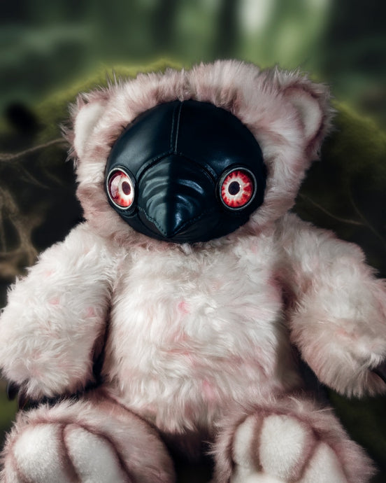 Manic Malpractice: AMBROISE - CRYPTCRITZ Handcrafted Creepy Cute Plague Doctor Art Doll Plush Toy for Eccentric Souls