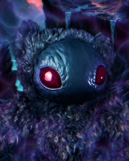 Morbid Moth: HOLOTH - CRYPTCRITZ Handmade Moth Alien Art Doll Plush Toy for Mysterious Space Explorers