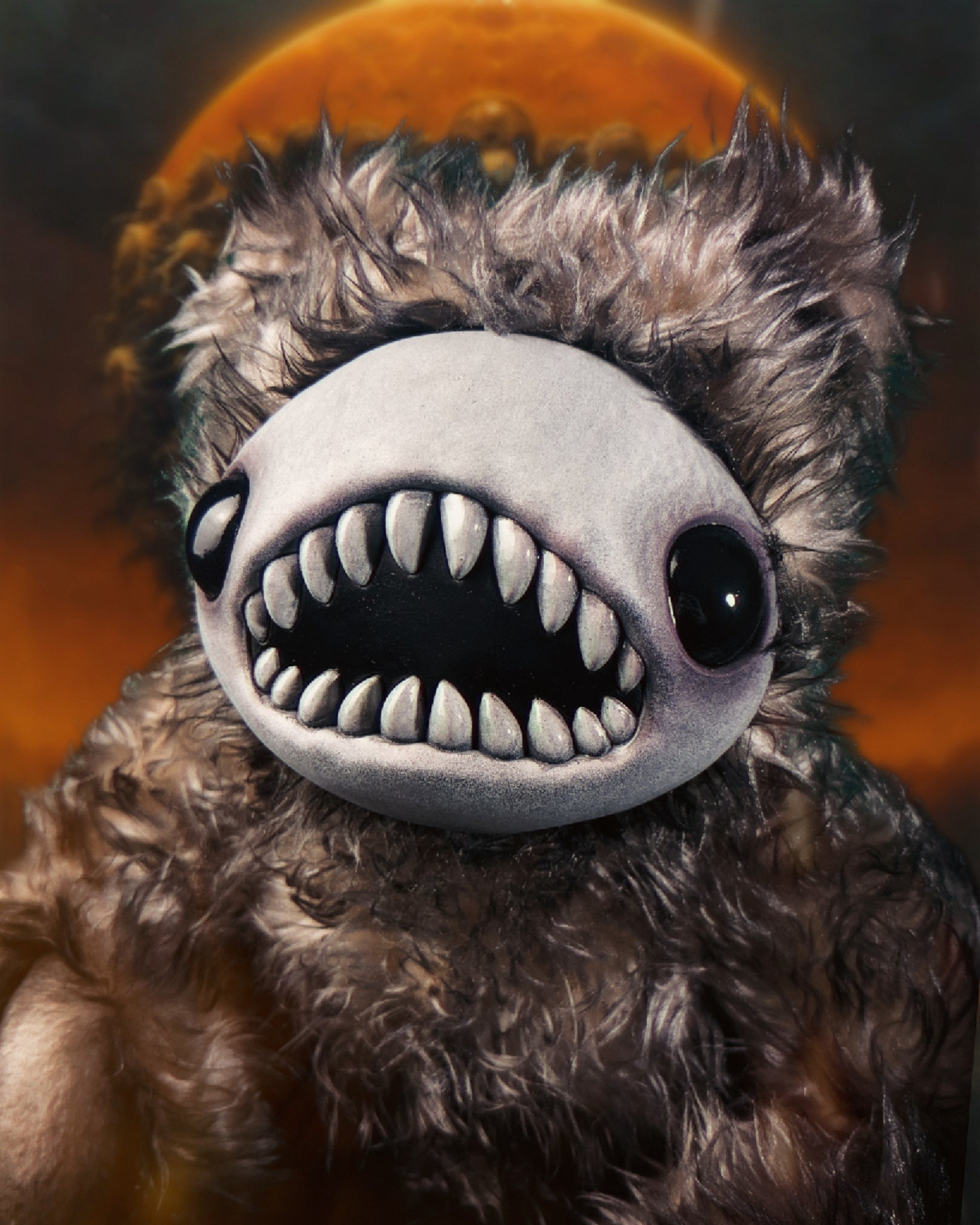 Alabaster Paranoia: SKREE- CRYPTCRITZ Handmade Plush Toy Art Doll for Freaky Folks