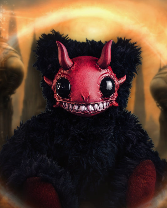 Abyssal Delight: REEFUL - CRYPTCRITZ Handcrafted Deep Sea Demon Art Doll Plush Toy for Dark Enchantresses of the Abyss
