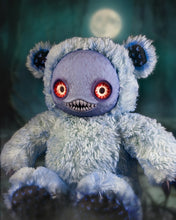 Load image into Gallery viewer, Occult Oni: NINGEN - CRYPTCRITS Handmade Black Creepy Cute Monster Art Doll Plush Toy for Gothic Goddesses
