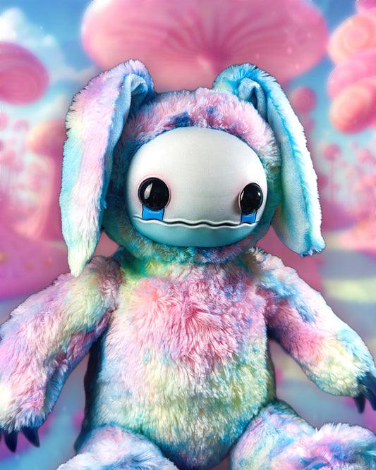 Fuzzy Furrington (Rainbow Hare Ver.) - CRYPTCRITZ Monster Art Doll Plush Toy