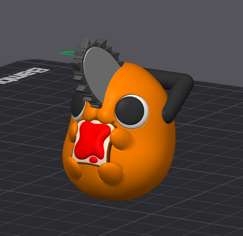 TOASTCHITA (3D STL FILE) - Chainsaw Man Pochita Inspired Keychain for FDM/Resin Printing