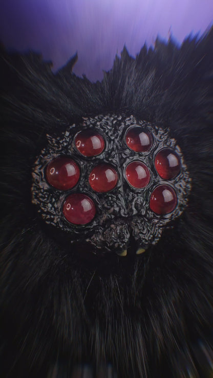 Shadow Crawler - KREBTOR: Custom Electronic Spider Furby Art Doll