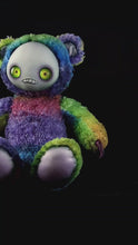 Load and play video in Gallery viewer, Psychedelic Haze: JITTERS - CRYPTCRITS Handcrafted Creepy Monster Art Doll Plush Toy for Unhinged Individuals
