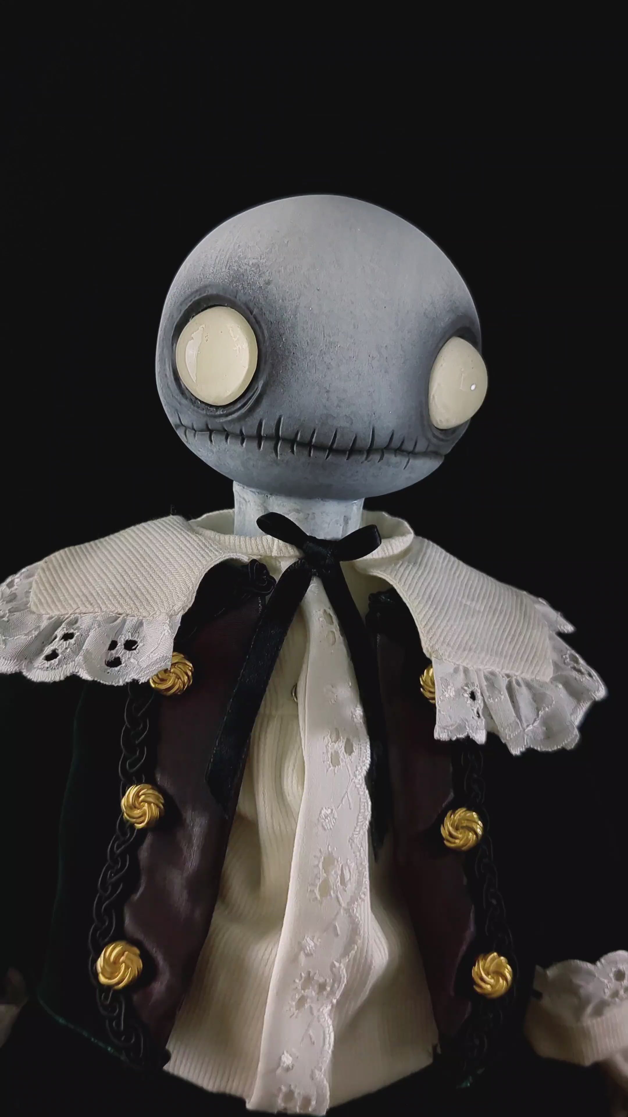 Depression Dolls: LOCUST BOY II - Handmade Gothic Art Doll for Enigmatic Souls