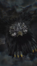 Load and play video in Gallery viewer, Obsidian Avian - ICARUS: Custom Electronic Gothic Furby Art Doll
