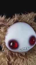 Load and play video in Gallery viewer, Teething Pains: JITTERS - CRYPTCRITZ Handcrafted Creepy Monster Art Doll Plush Toy for Unhinged Individuals
