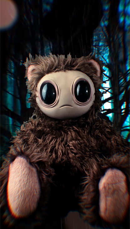 Ethereal Wilderness: Meeporo - CRYPTCRITS Handmade Mystical Woodland Spirit Art Doll Plush Toy for Enigmatic Wanderers