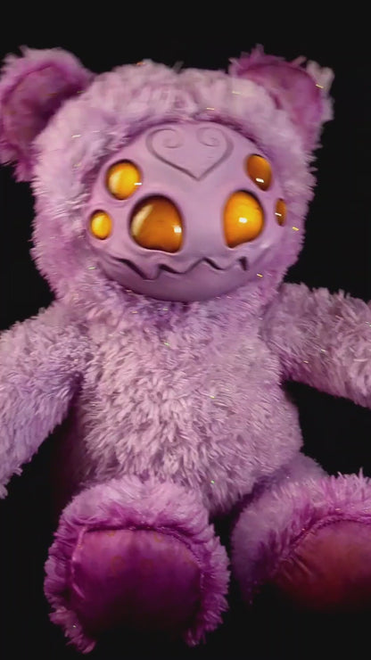 Purple Pincer: ARAKOBE - CRYPTCRITZ Handmade Plush Toy Art Doll for Art Enthusiasts
