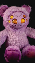 Load and play video in Gallery viewer, Purple Pincer: ARAKOBE - CRYPTCRITZ Handmade Plush Toy Art Doll for Art Enthusiasts
