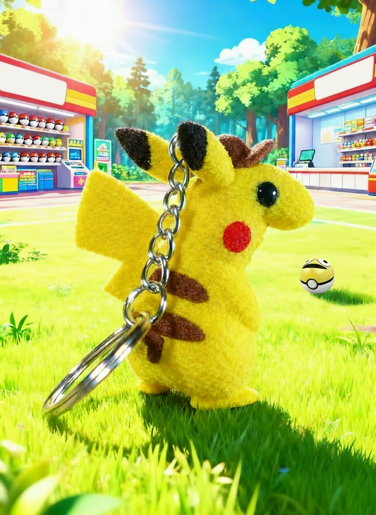 CHARLIECHU - SMILINGMON Smiling Friends X Pokemon Inspired Keychain