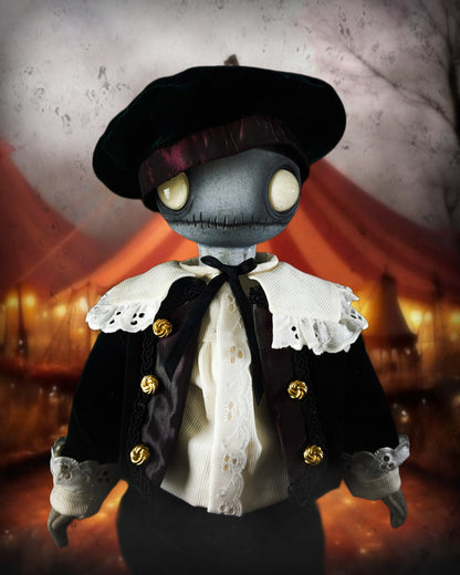 Depression Dolls: LOCUST BOY II - Handmade Gothic Art Doll for Enigmatic Souls