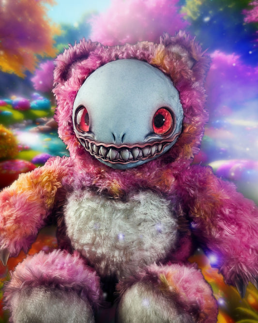 Sour Sting: FRIEND - CRYPTCRITZ Handcrafted Alien Art Doll Plush Toy for Cosmic Dreamers