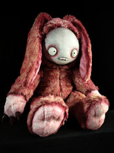 Load image into Gallery viewer, Jitters (Crimson Snowfall) - Monster Art Doll Plush Toy
