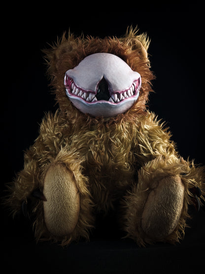 Grim Enigma: SCRATCH - Handcrafted Monster Art Doll Plush Toy for Shadowy Ravens