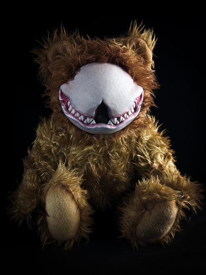 Grim Enigma: SCRATCH - Handcrafted Monster Art Doll Plush Toy for Shadowy Ravens