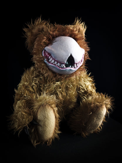 Grim Enigma: SCRATCH - Handcrafted Monster Art Doll Plush Toy for Shadowy Ravens