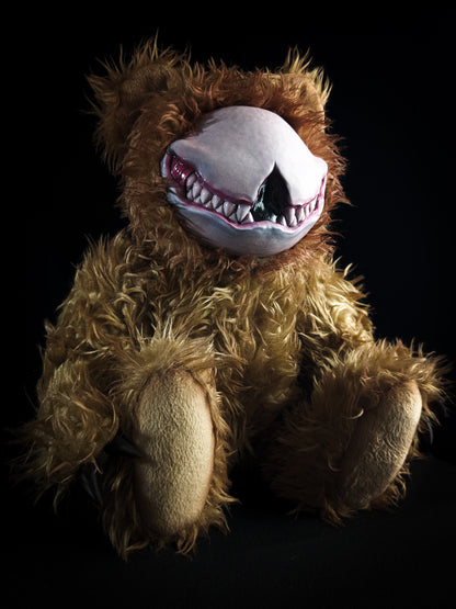 Grim Enigma: SCRATCH - Handcrafted Monster Art Doll Plush Toy for Shadowy Ravens
