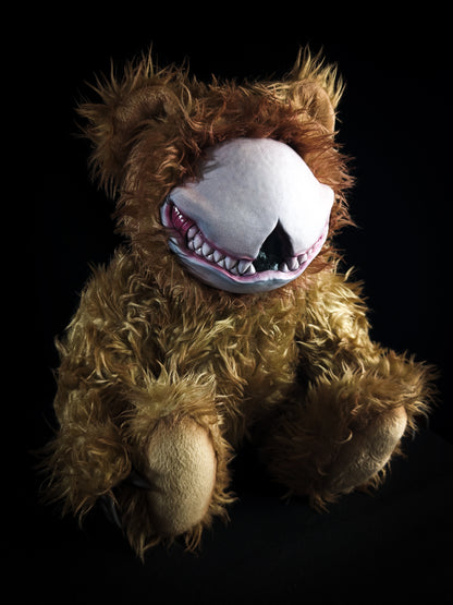 Grim Enigma: SCRATCH - Handcrafted Monster Art Doll Plush Toy for Shadowy Ravens