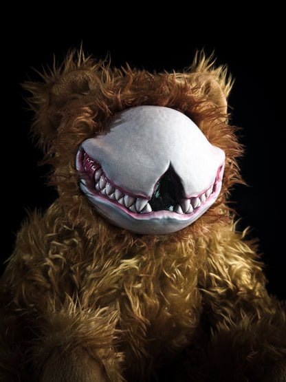 Grim Enigma: SCRATCH - Handcrafted Monster Art Doll Plush Toy for Shadowy Ravens