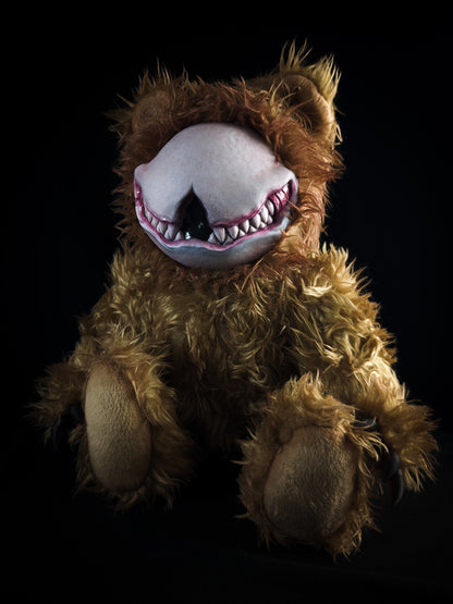 Grim Enigma: SCRATCH - Handcrafted Monster Art Doll Plush Toy for Shadowy Ravens