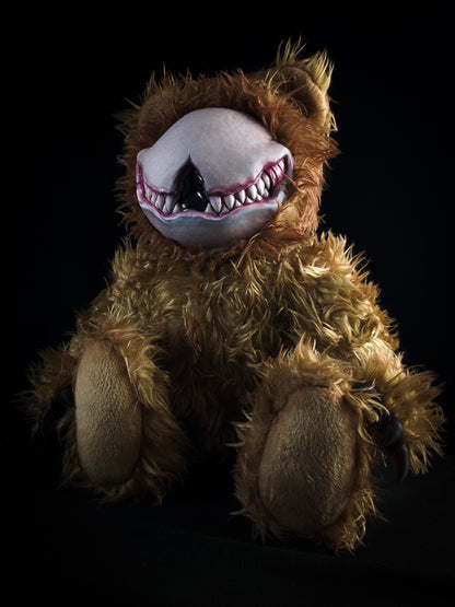 Grim Enigma: SCRATCH - Handcrafted Monster Art Doll Plush Toy for Shadowy Ravens