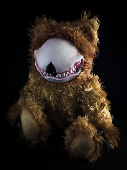 Grim Enigma: SCRATCH - Handcrafted Monster Art Doll Plush Toy for Shadowy Ravens