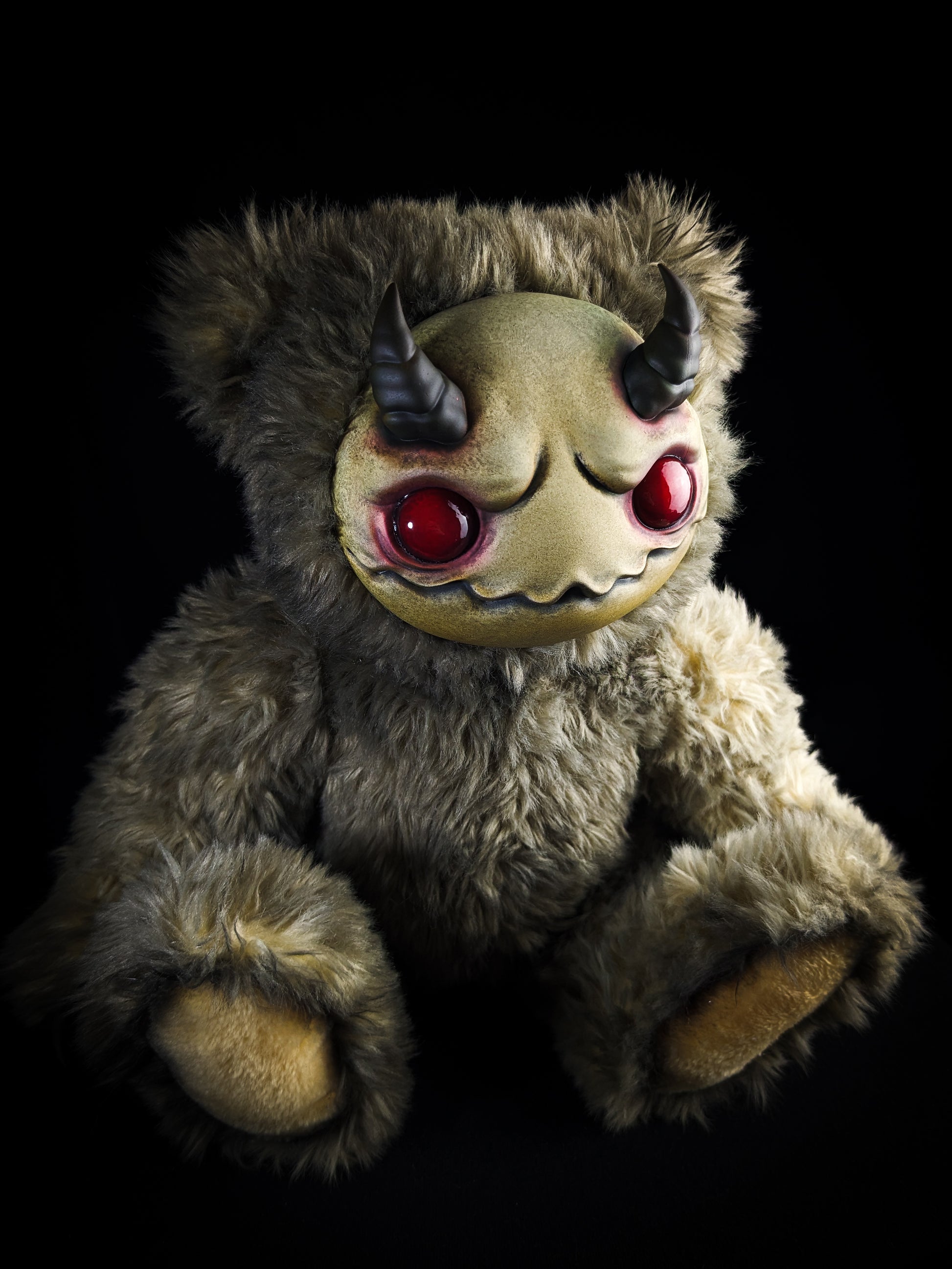 Malevolent Sprite: AZAGARR - CRYPTCRITS Handcrafted Cute Demon Art Doll Plush Toy for Shadowy Enchantresses