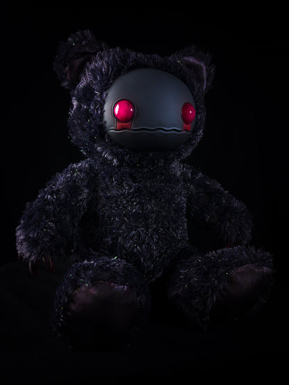 Fuzzy Furrington (Crimson Cuddles Ver.) - CRYPTCRITS Monster Art Doll Plush Toy