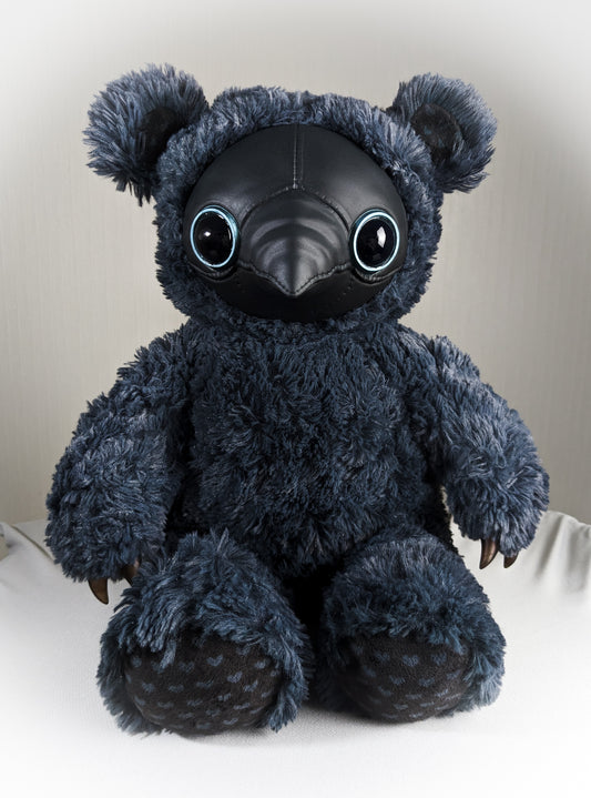 Enigmatic Healer: AMBROISE - CRYPTCRITS Handcrafted Creepy Cute Plague Doctor Art Doll Plush Toy for Gothic Connoisseurs