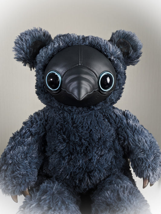 Enigmatic Healer: AMBROISE - CRYPTCRITS Handcrafted Creepy Cute Plague Doctor Art Doll Plush Toy for Gothic Connoisseurs