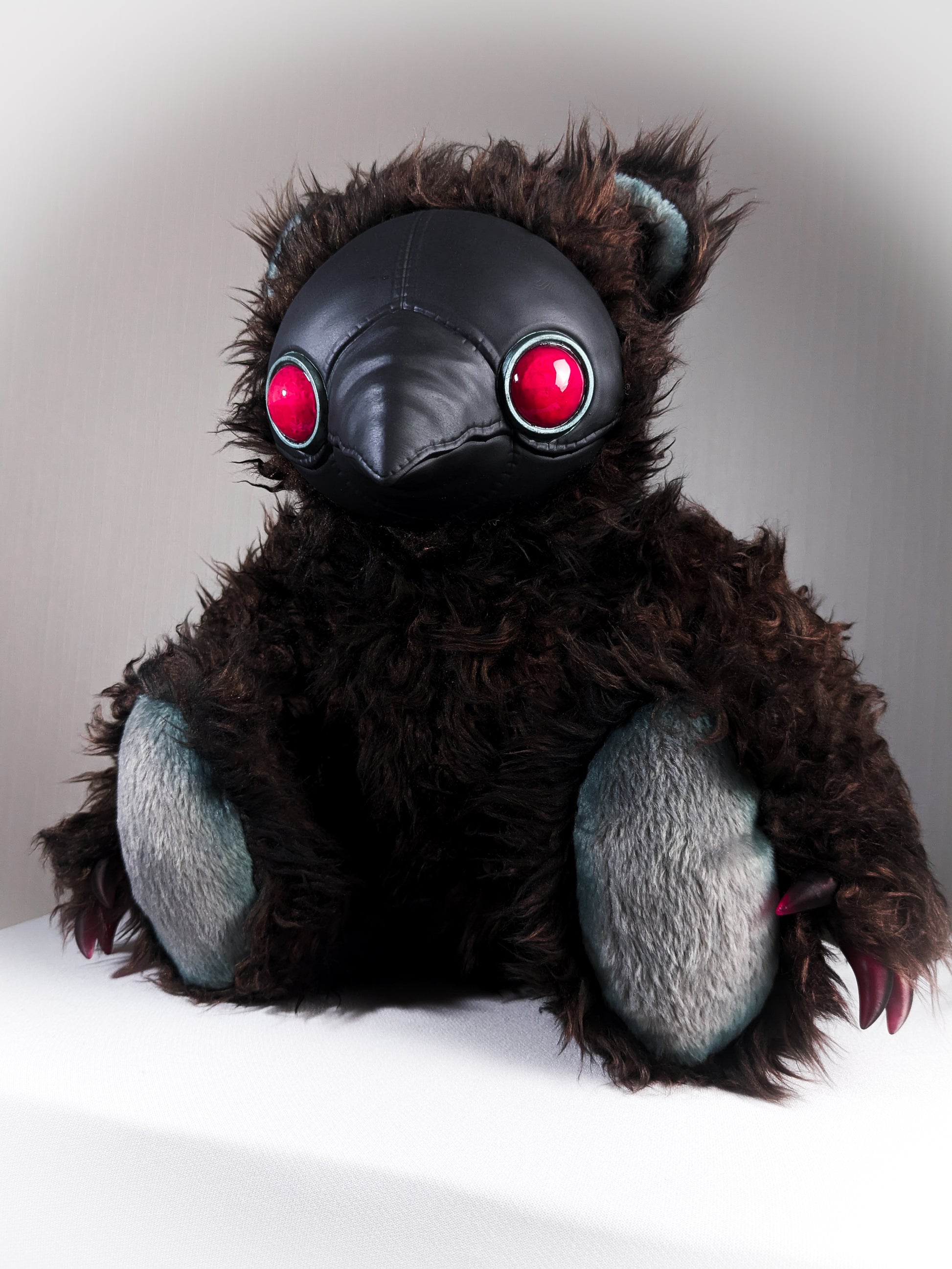 Curious Remedies: AMBROISE - CRYPTCRITZ Handcrafted Creepy Cute Plague Doctor Art Doll Plush Toy for Eccentric Souls