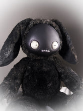 Load image into Gallery viewer, Jitters (Dark Bunny Ver.) - CRYPTCRITS Monster Art Doll Plush Toy
